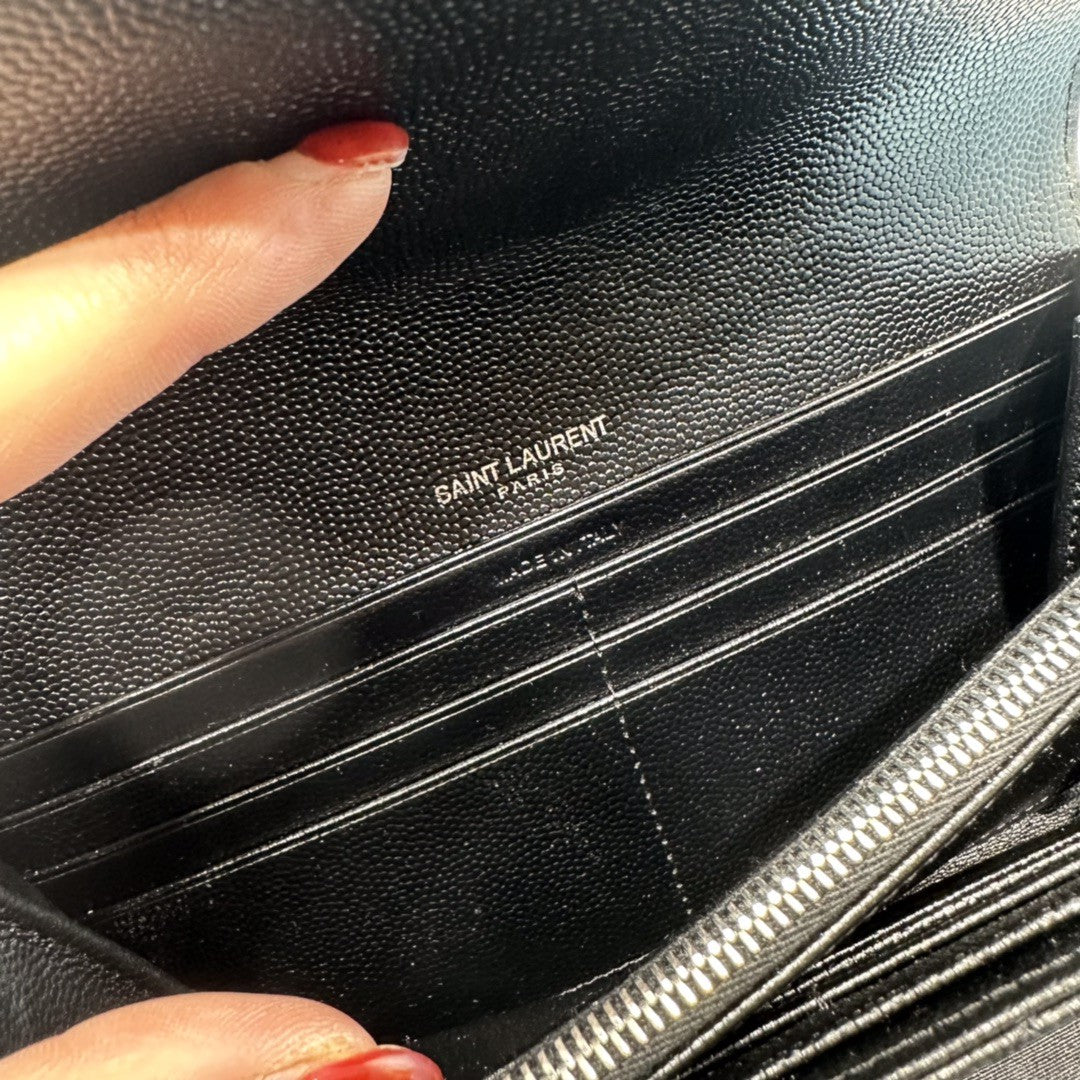 YSL CASSANDRE MATELASSÉ LARGE FLAP WALLET