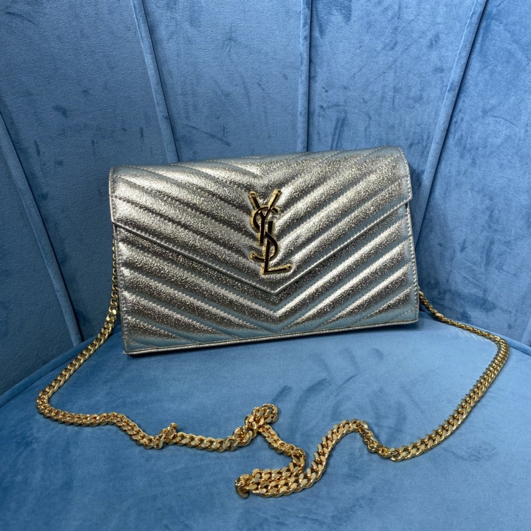 YSL CASSANDRE MATELASSE CHAIN WALLET