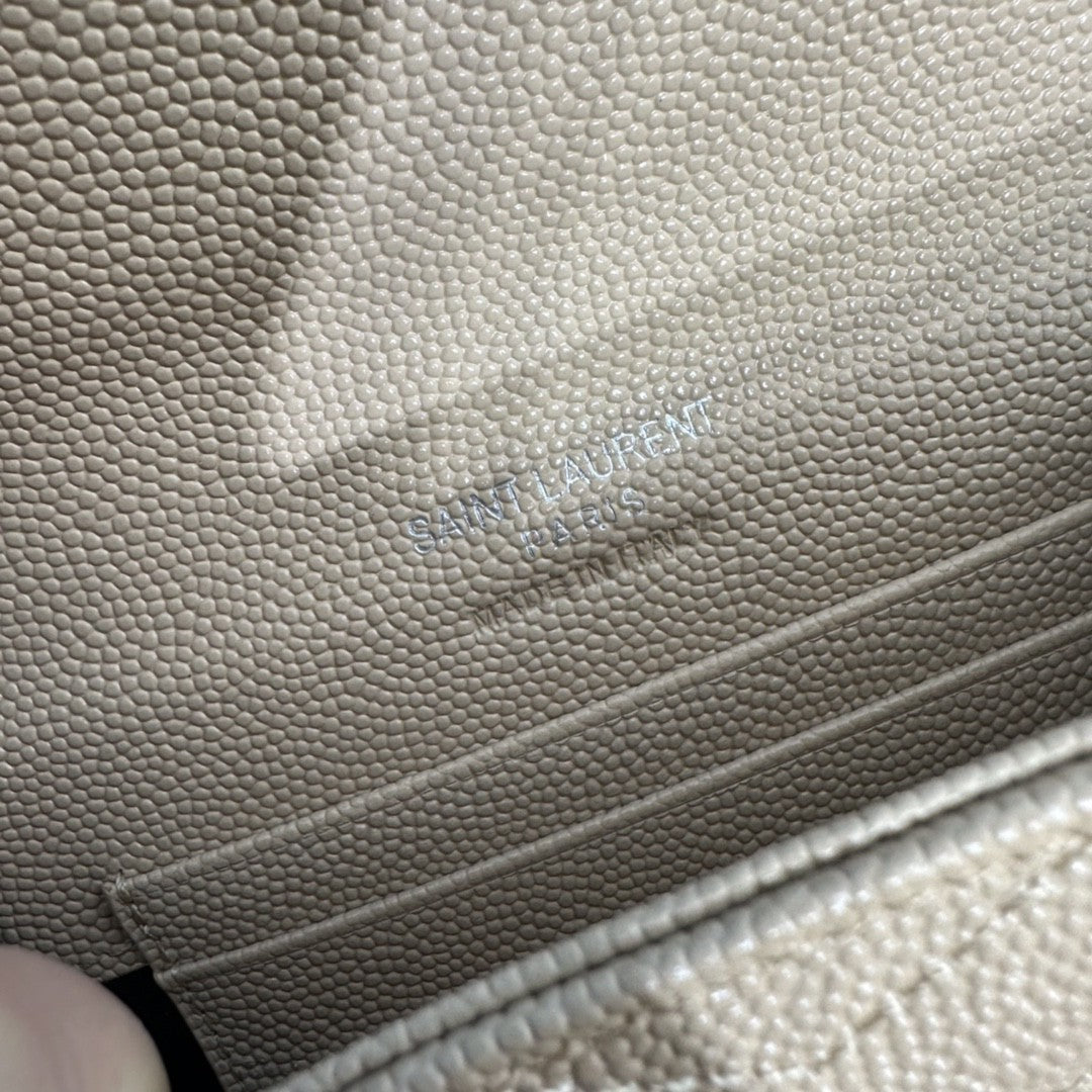 YSL CASSANDRE MATELASSÉ SMALL ENVELOPE WALLET