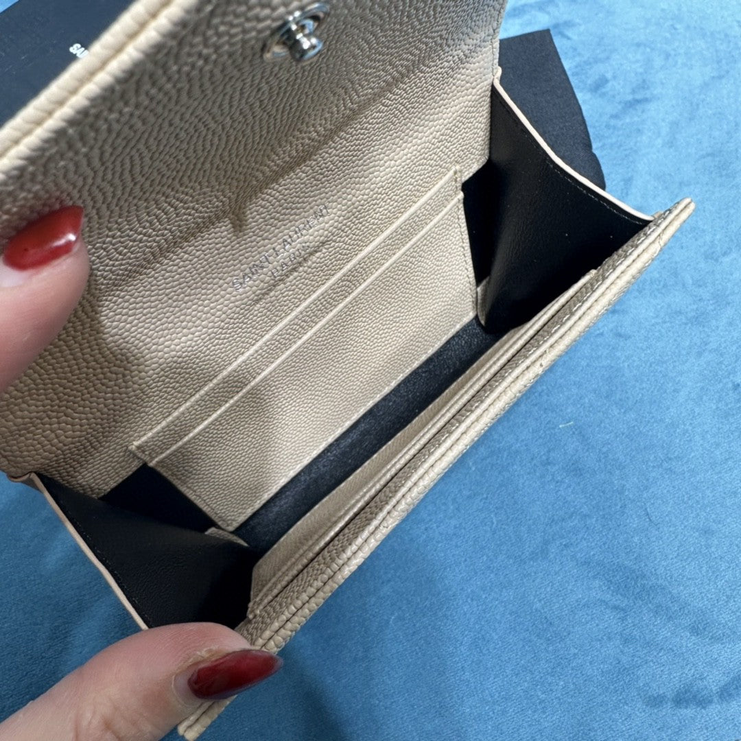 YSL CASSANDRE MATELASSÉ SMALL ENVELOPE WALLET