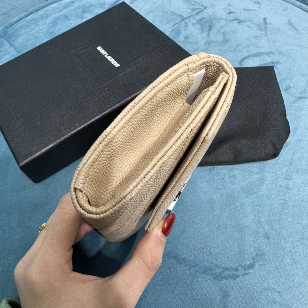YSL CASSANDRE MATELASSÉ SMALL ENVELOPE WALLET