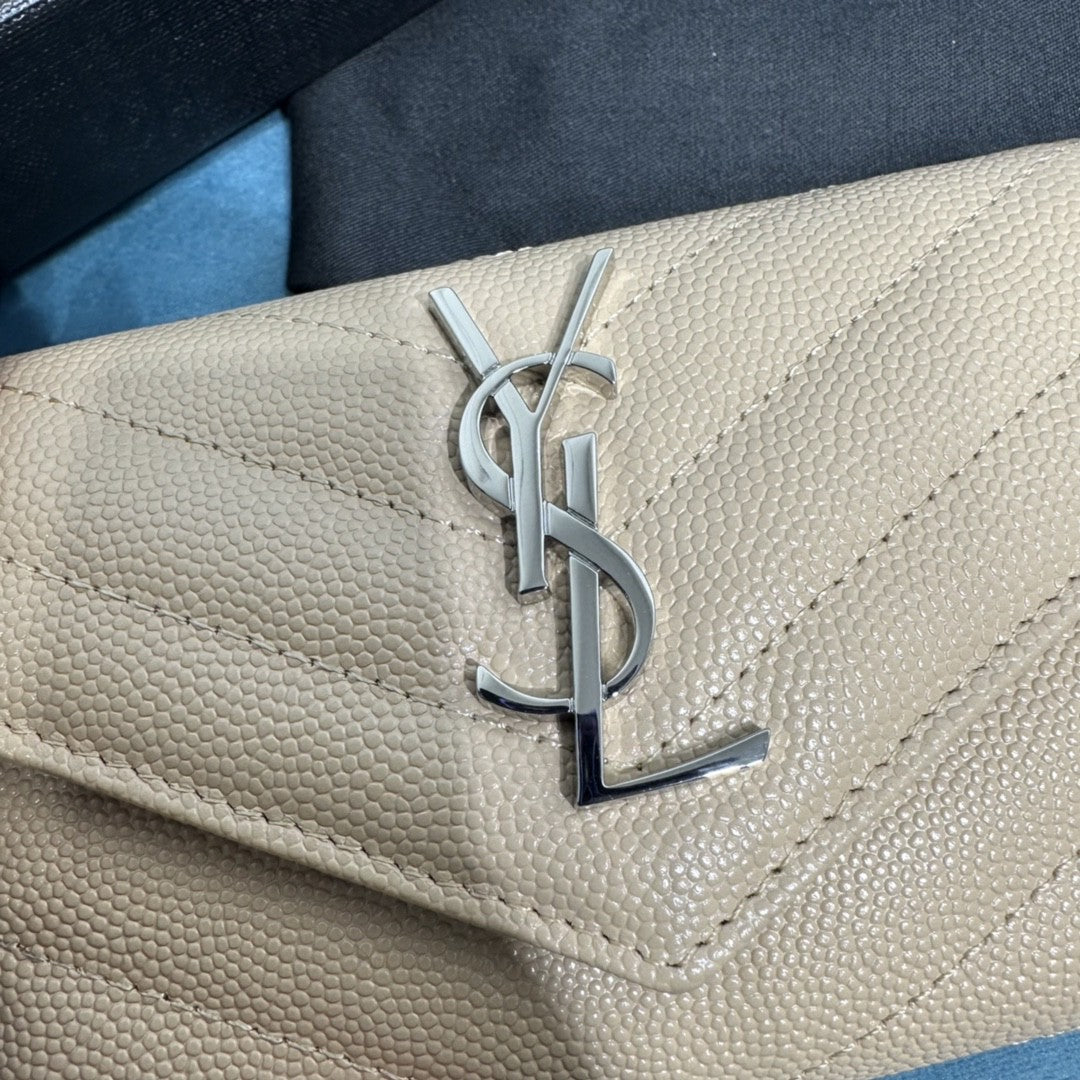 YSL CASSANDRE MATELASSÉ SMALL ENVELOPE WALLET