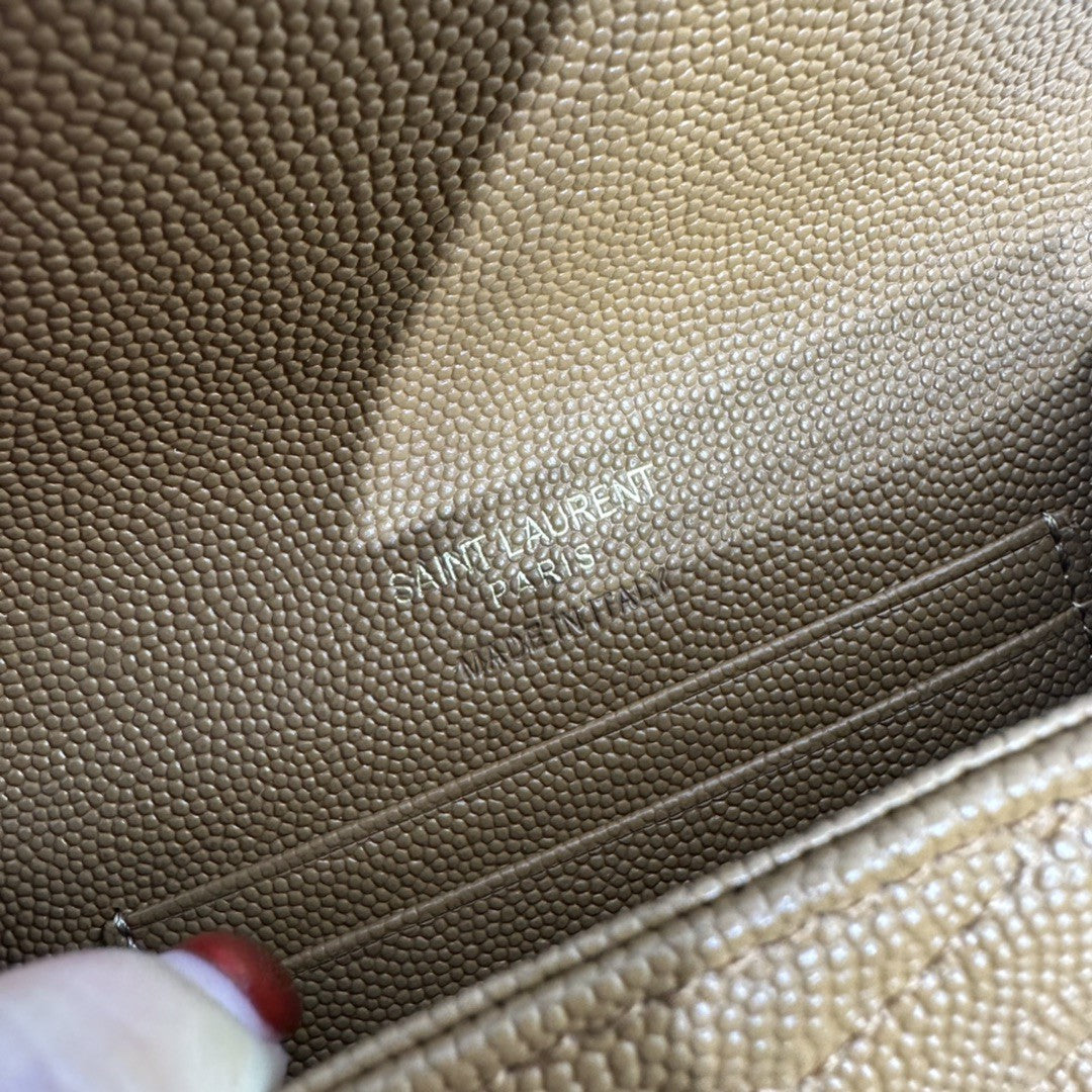 YSL CASSANDRE MATELASSÉ SMALL ENVELOPE WALLET