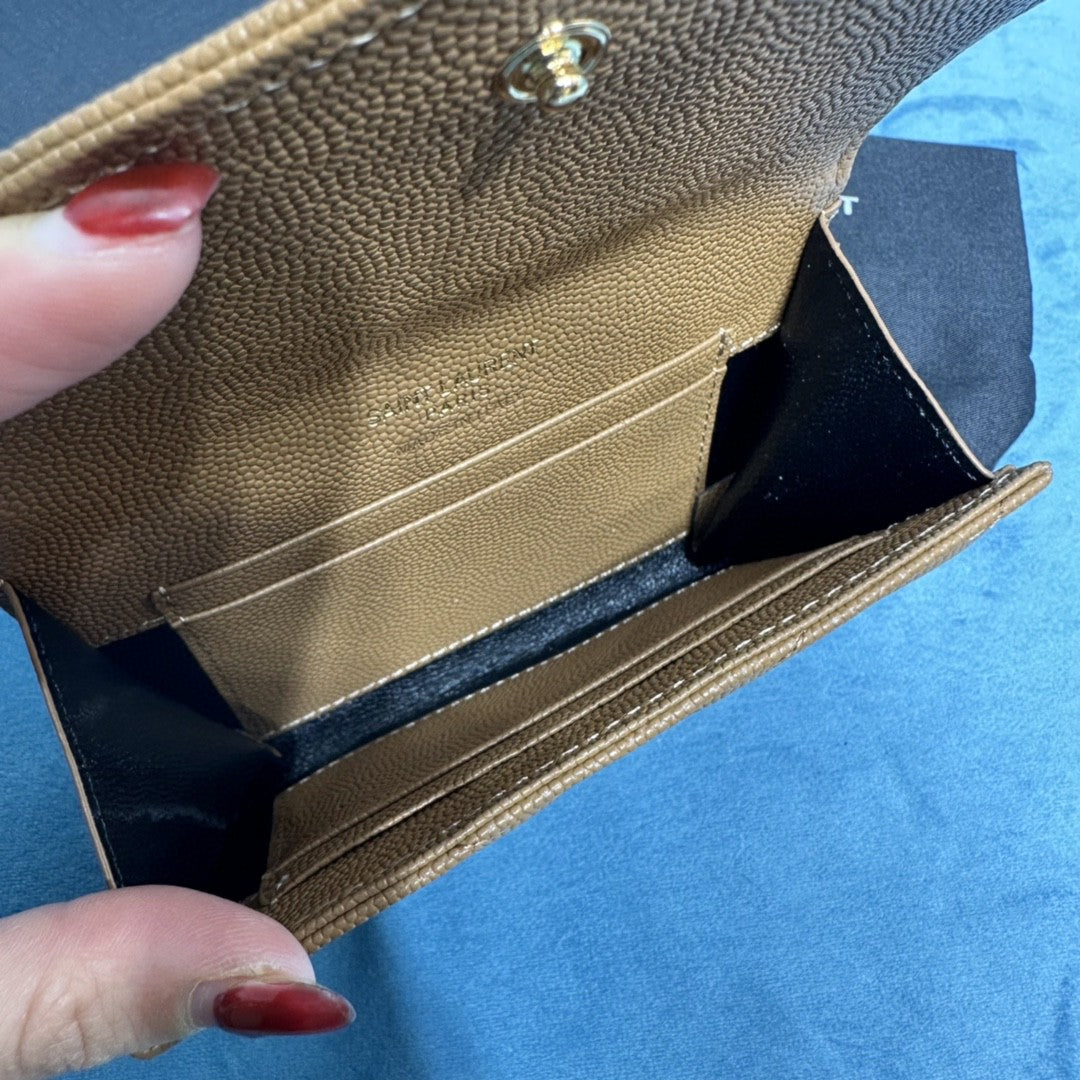 YSL CASSANDRE MATELASSÉ SMALL ENVELOPE WALLET