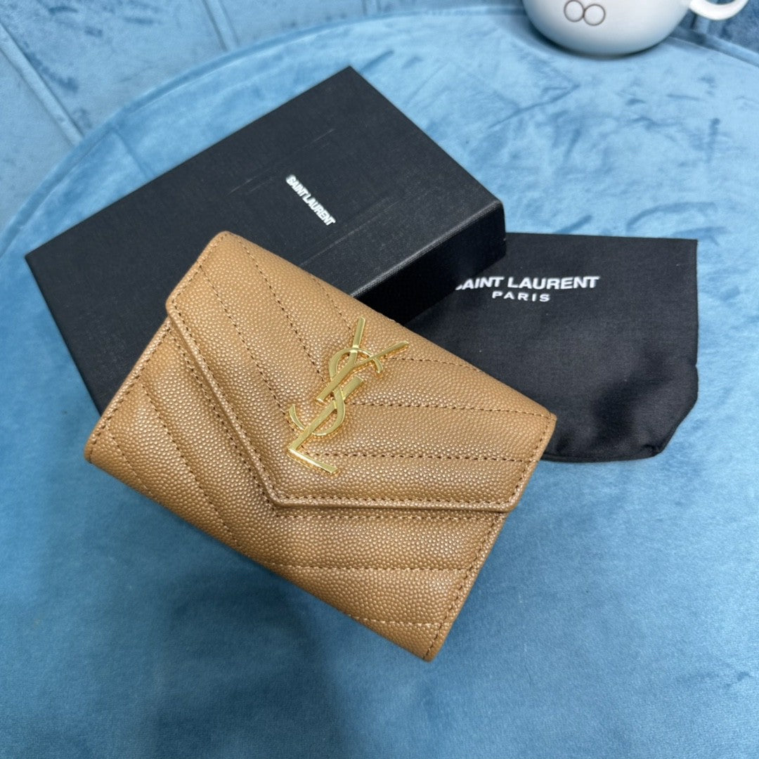 YSL CASSANDRE MATELASSÉ SMALL ENVELOPE WALLET