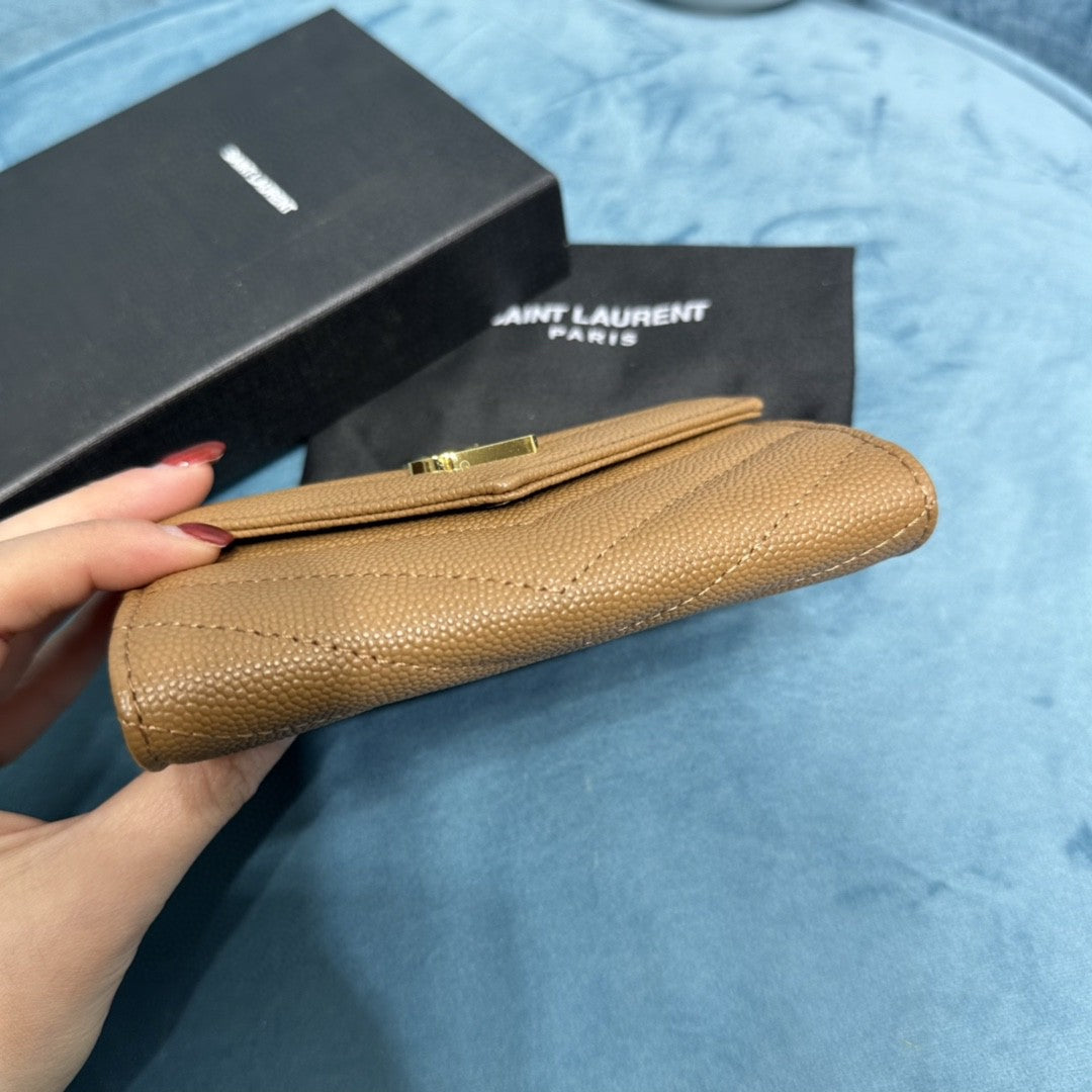 YSL CASSANDRE MATELASSÉ SMALL ENVELOPE WALLET