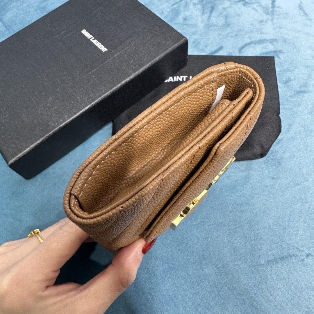 YSL CASSANDRE MATELASSÉ SMALL ENVELOPE WALLET