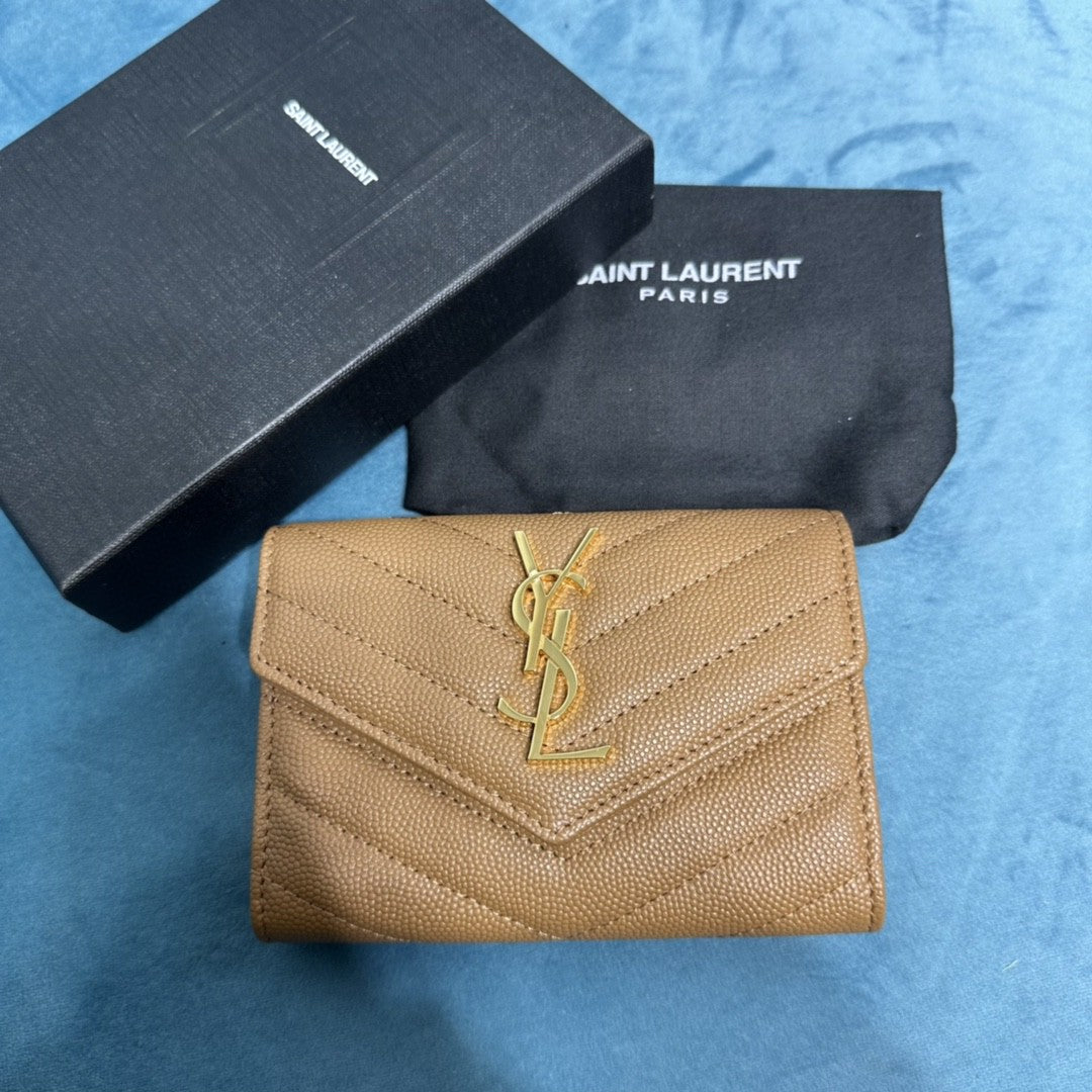 YSL CASSANDRE MATELASSÉ SMALL ENVELOPE WALLET