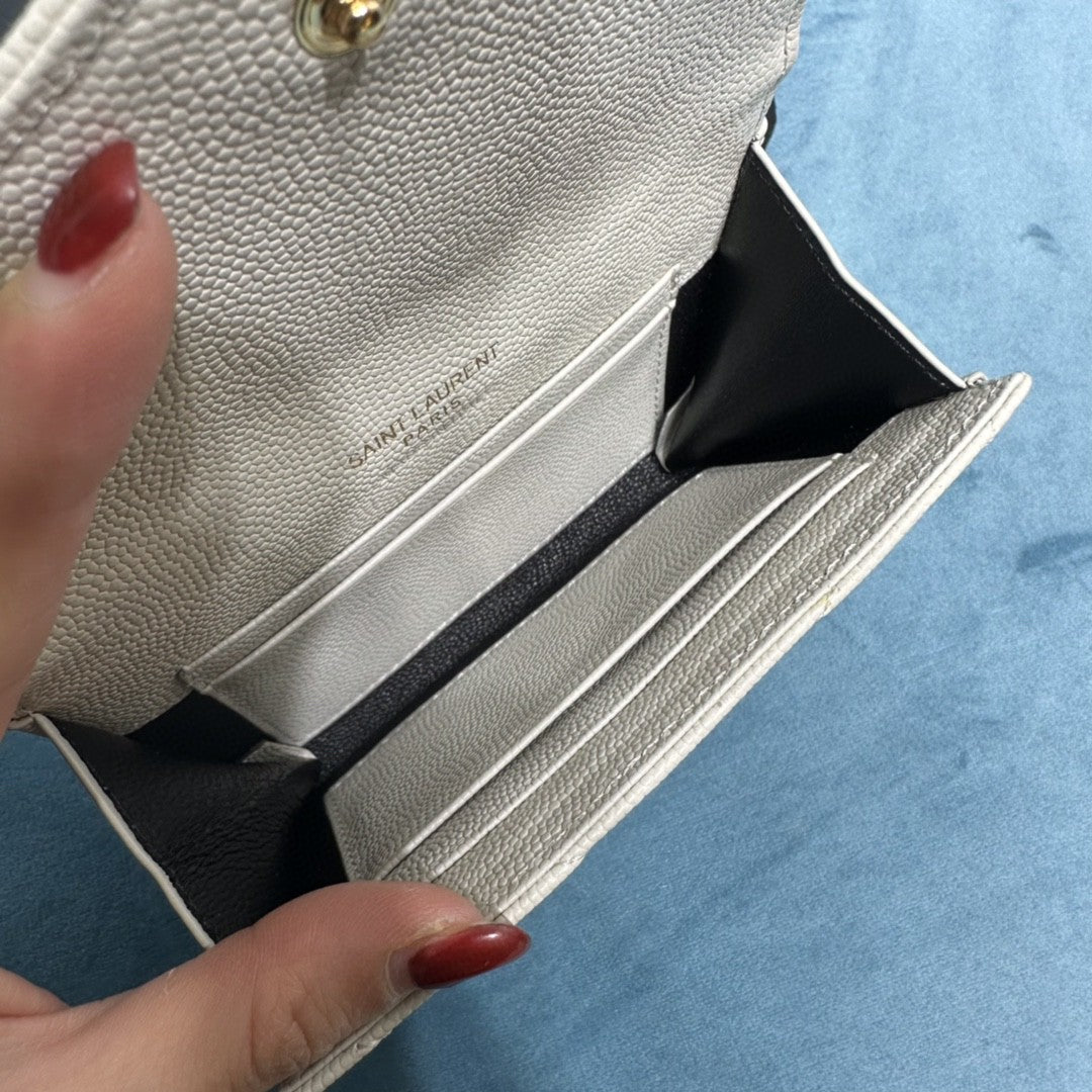 YSL CASSANDRE MATELASSÉ SMALL ENVELOPE WALLET