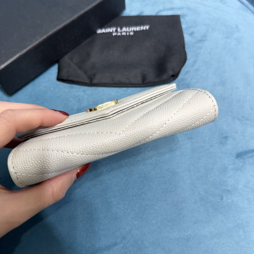 YSL CASSANDRE MATELASSÉ SMALL ENVELOPE WALLET