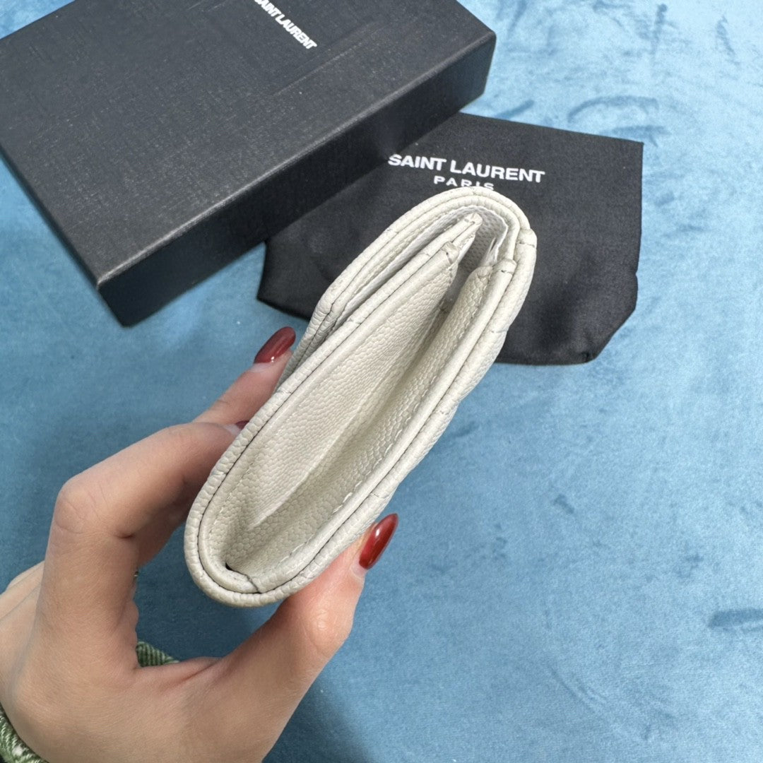 YSL CASSANDRE MATELASSÉ SMALL ENVELOPE WALLET