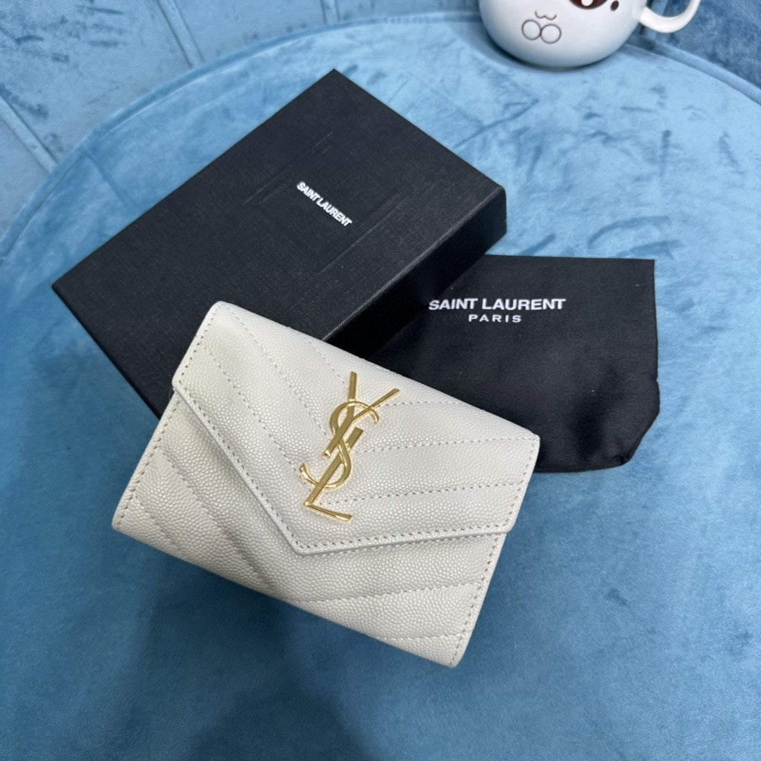 YSL CASSANDRE MATELASSÉ SMALL ENVELOPE WALLET