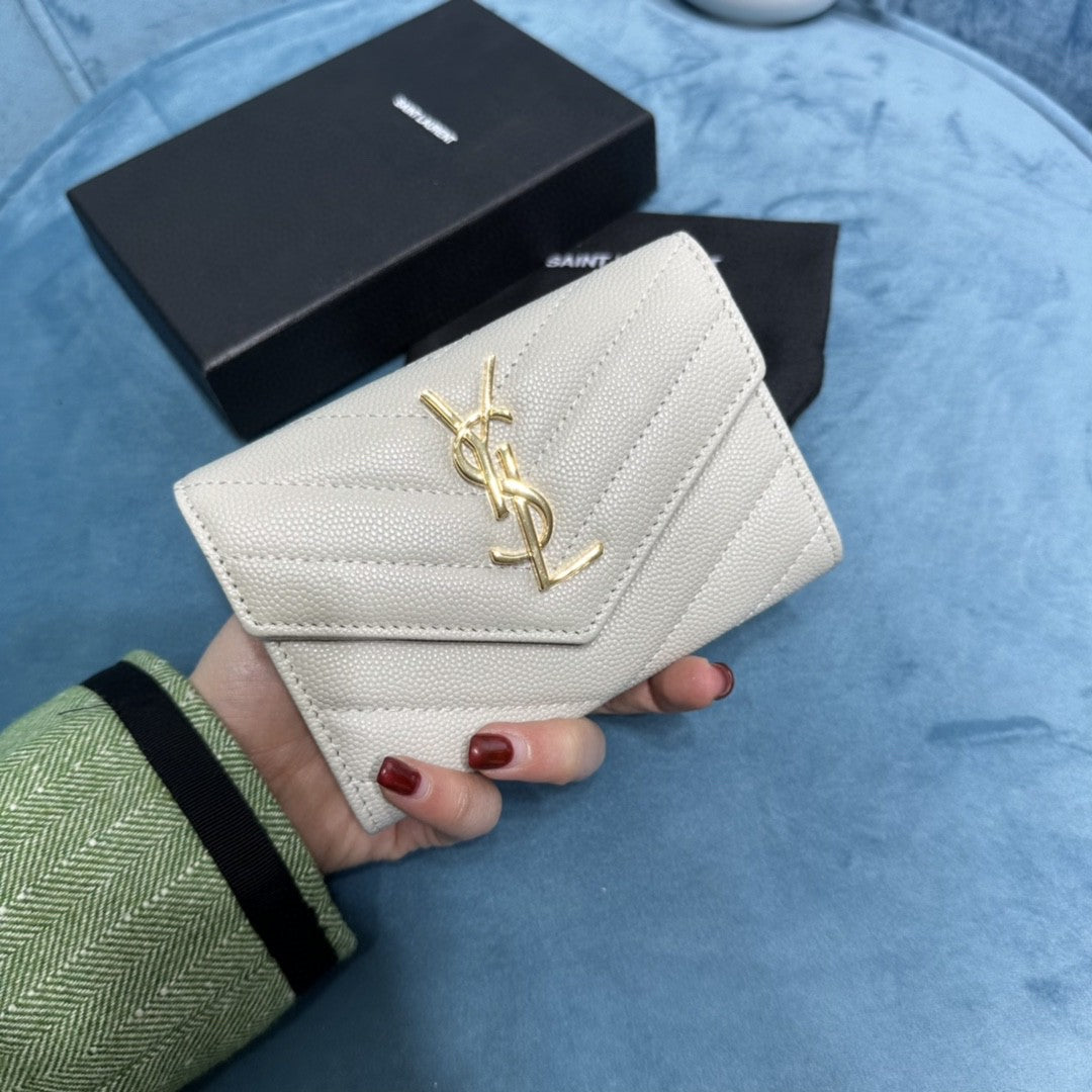 YSL CASSANDRE MATELASSÉ SMALL ENVELOPE WALLET