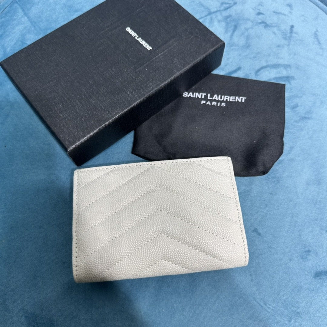 YSL CASSANDRE MATELASSÉ SMALL ENVELOPE WALLET