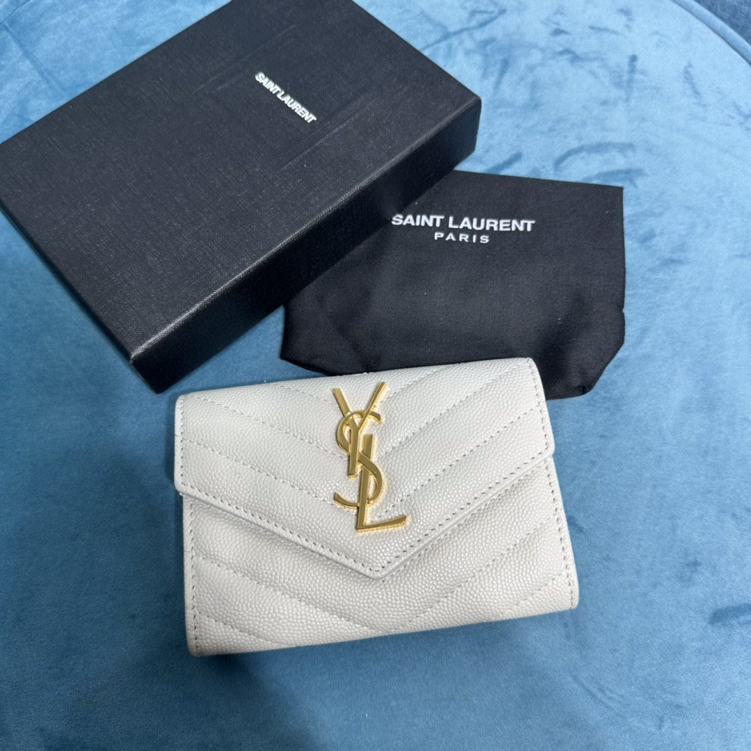 YSL CASSANDRE MATELASSÉ SMALL ENVELOPE WALLET