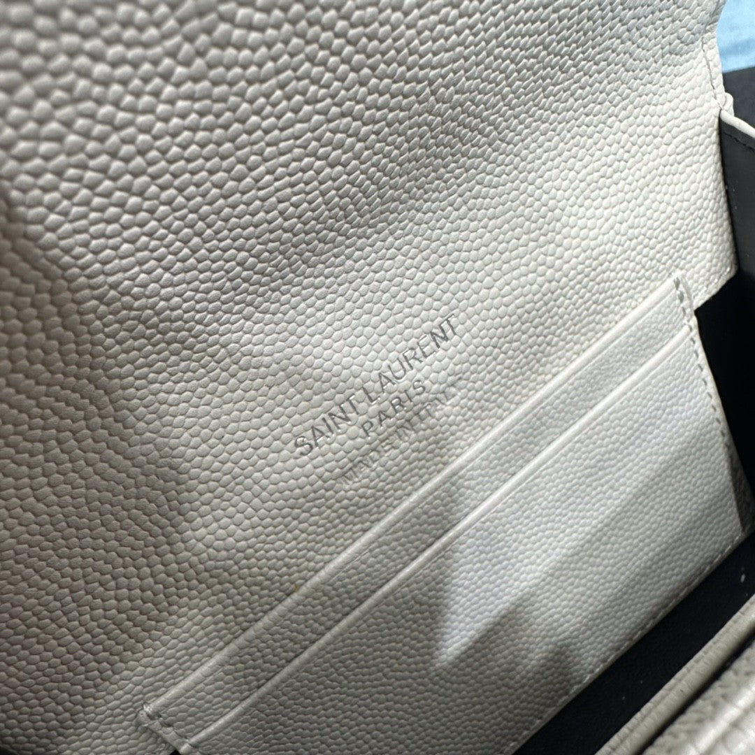 YSL CASSANDRE MATELASSÉ SMALL ENVELOPE WALLET