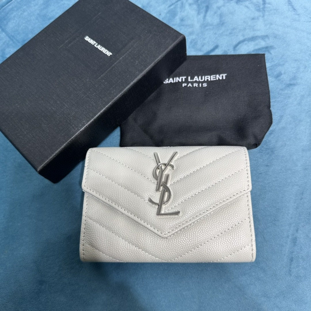YSL CASSANDRE MATELASSÉ SMALL ENVELOPE WALLET