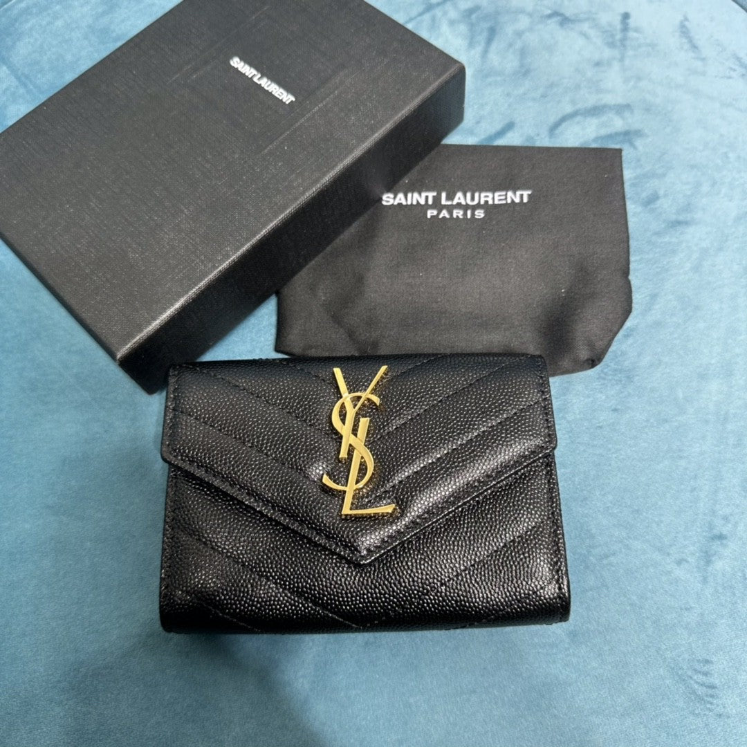 YSL CASSANDRE MATELASSÉ SMALL ENVELOPE WALLET