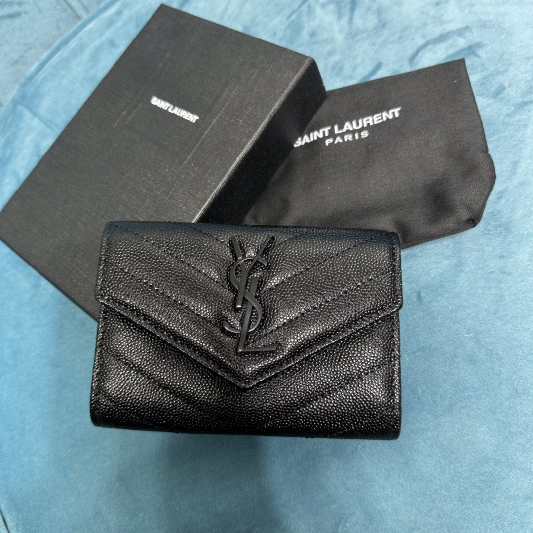YSL CASSANDRE MATELASSÉ SMALL ENVELOPE WALLET