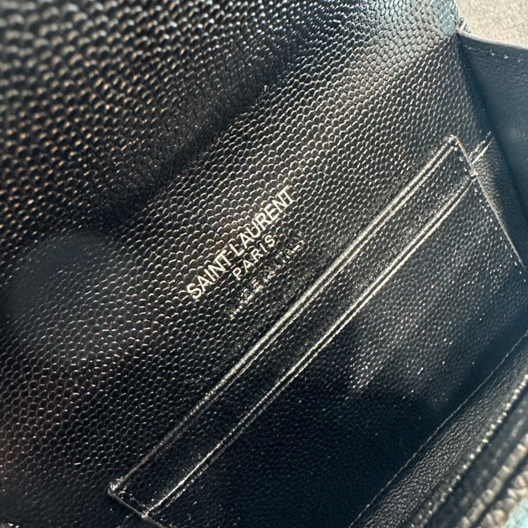 YSL CASSANDRE MATELASSÉ SMALL ENVELOPE WALLET