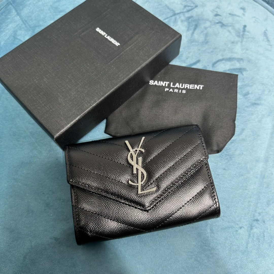 YSL CASSANDRE MATELASSÉ SMALL ENVELOPE WALLET