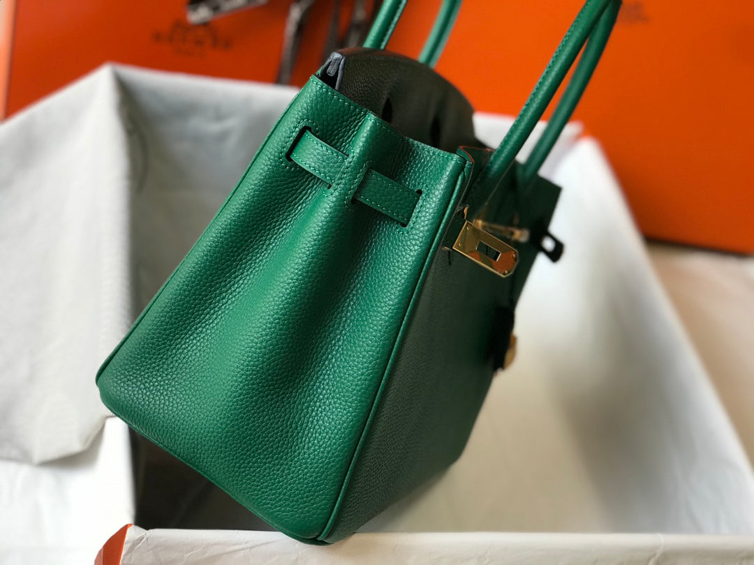 HM BIRKIN GREEN TOGO LEATHER GOLD HARDWARE