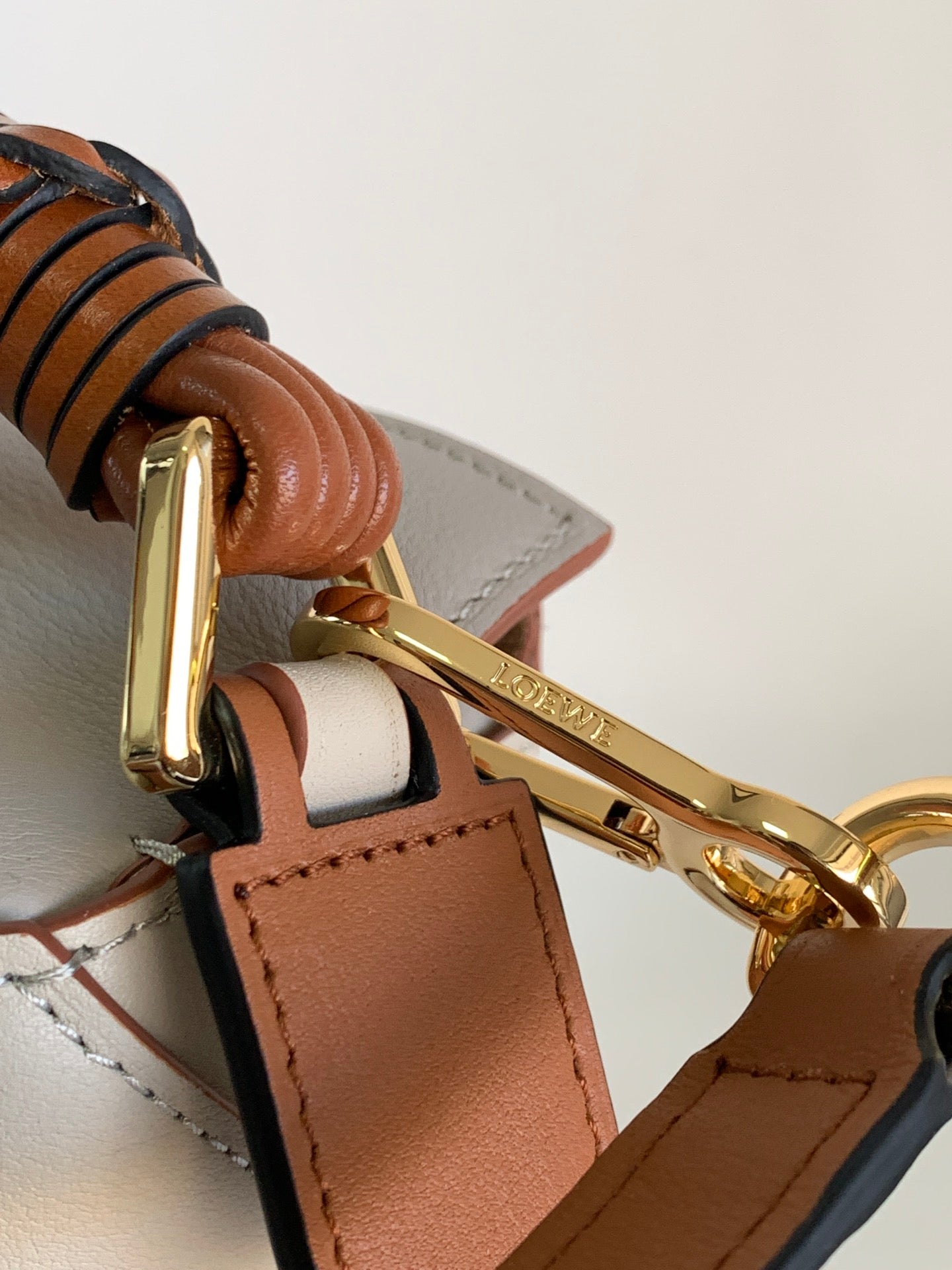 Loew Puzzle Fold Tote Iblack Shiny Calfskin