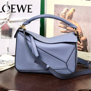 Loew Puzzle Fold Tote Iblack Shiny Calfskin