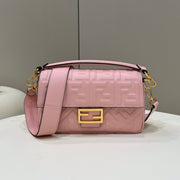 Baguette 27cm Pink Lambskin Gold Hardware