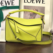 Loew Puzzle Fold Tote Iblack Shiny Calfskin