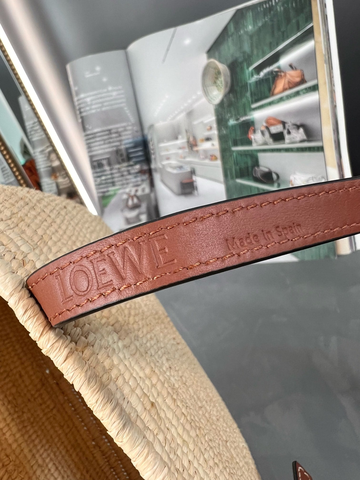 Loew Puzzle Fold Tote Iblack Shiny Calfskin