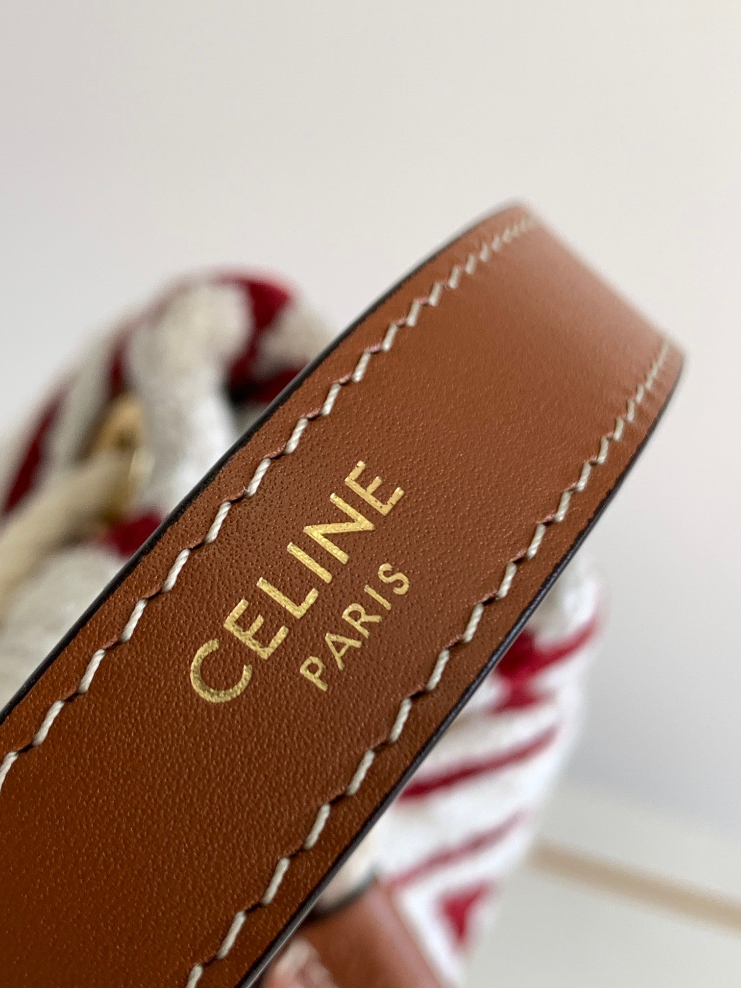 TRIPHOME 19 EMBROIDERED FABRIC WHITE RED