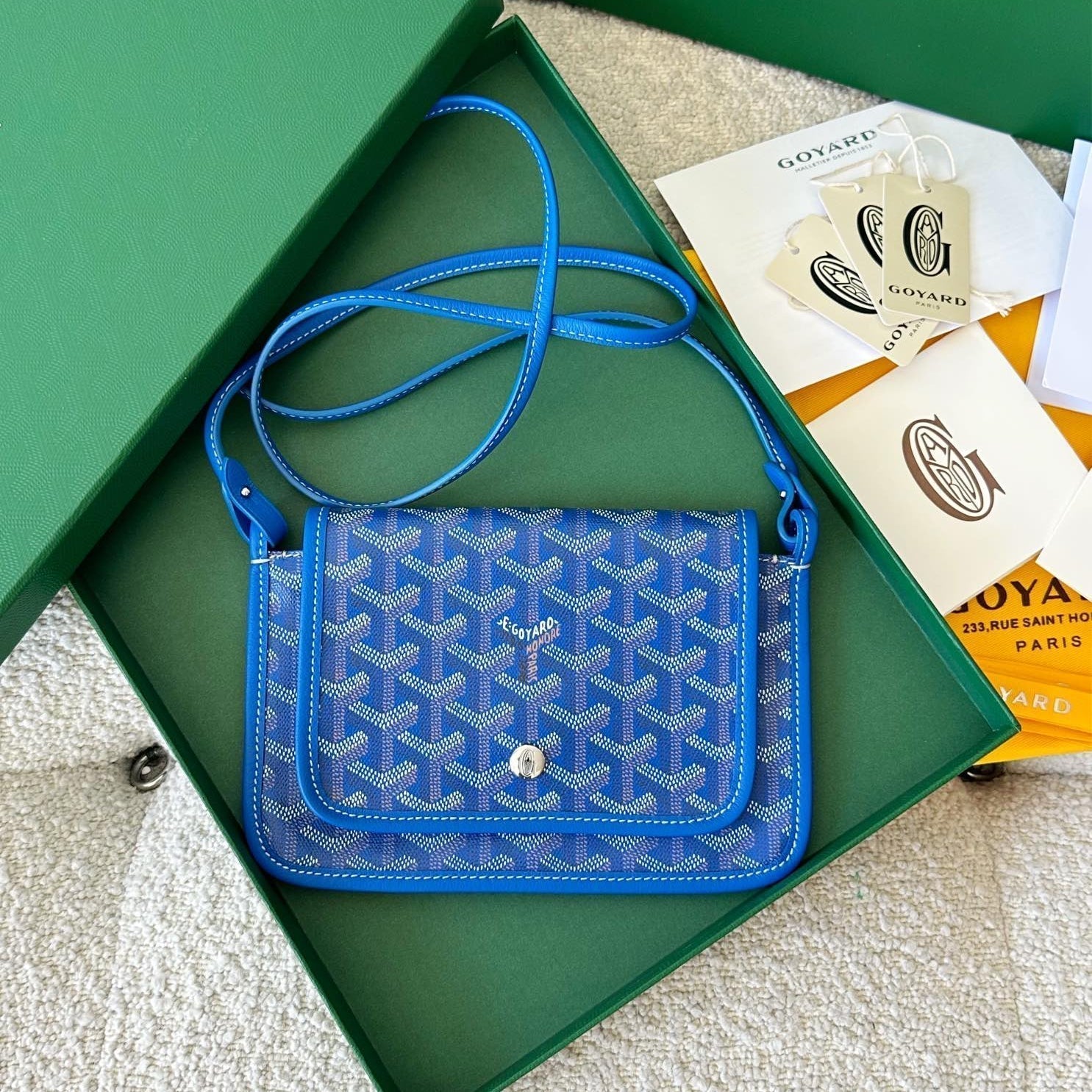 Richelieu Wallet 19 In Classic Red Goyardine Canvas