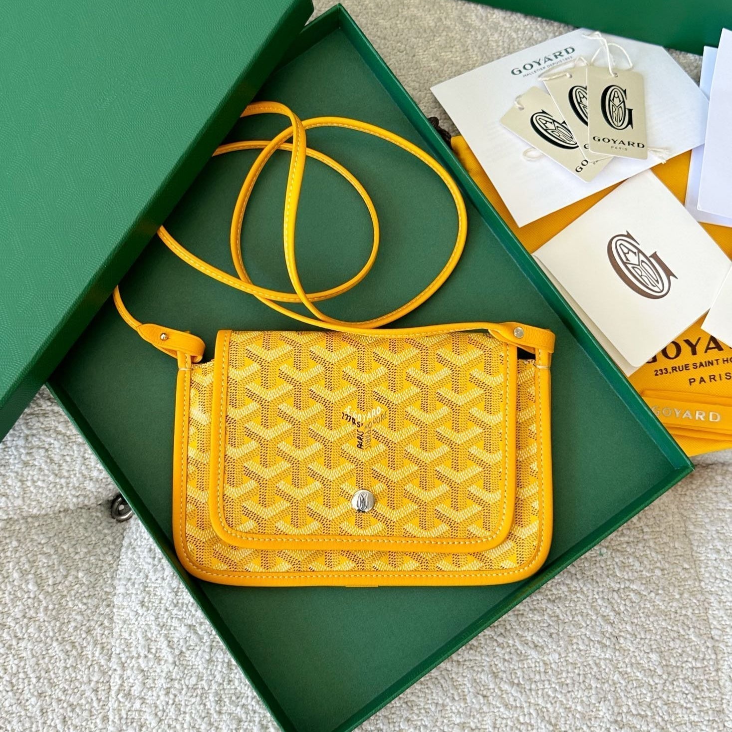 Richelieu Wallet 19 In Classic Red Goyardine Canvas