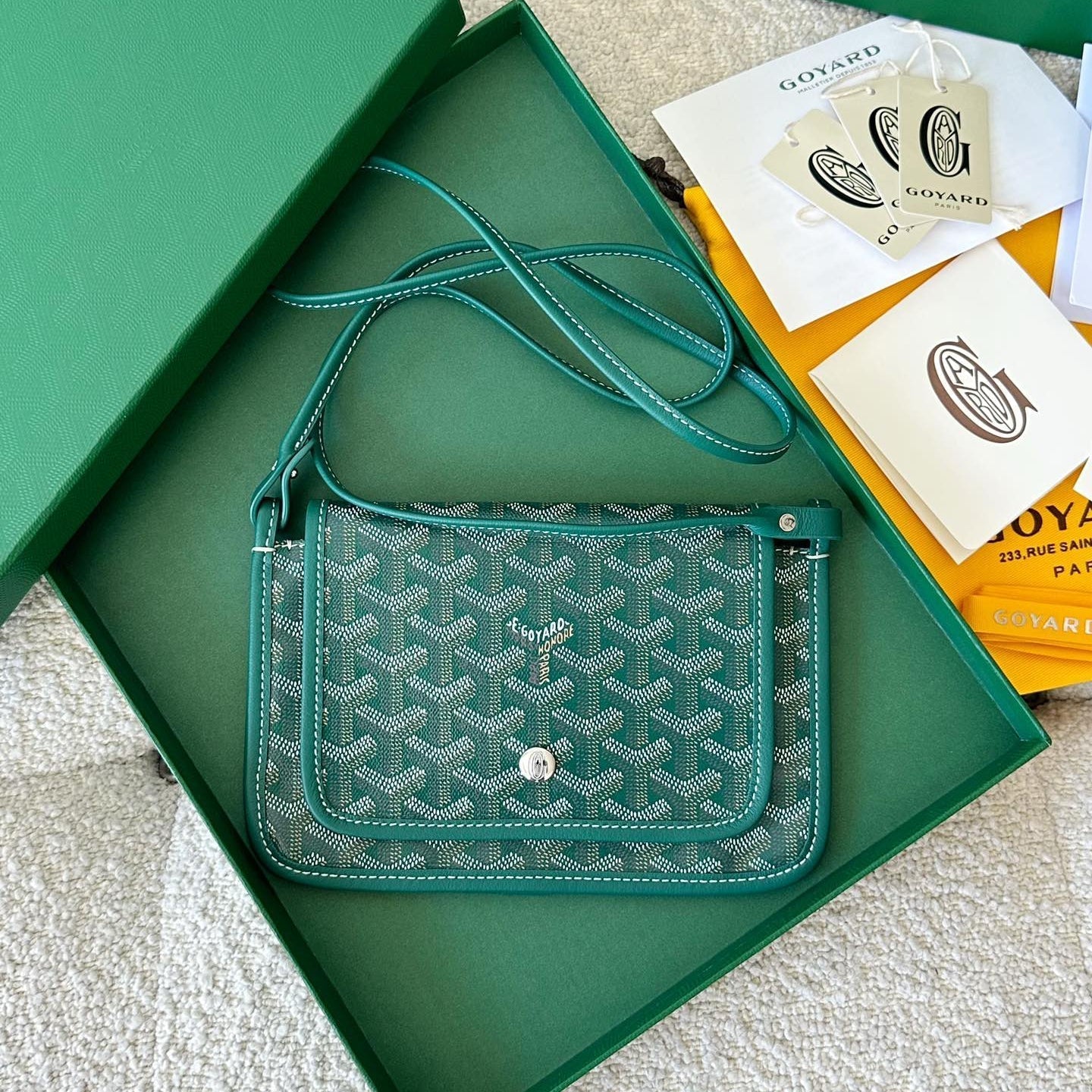 Richelieu Wallet 19 In Classic Red Goyardine Canvas