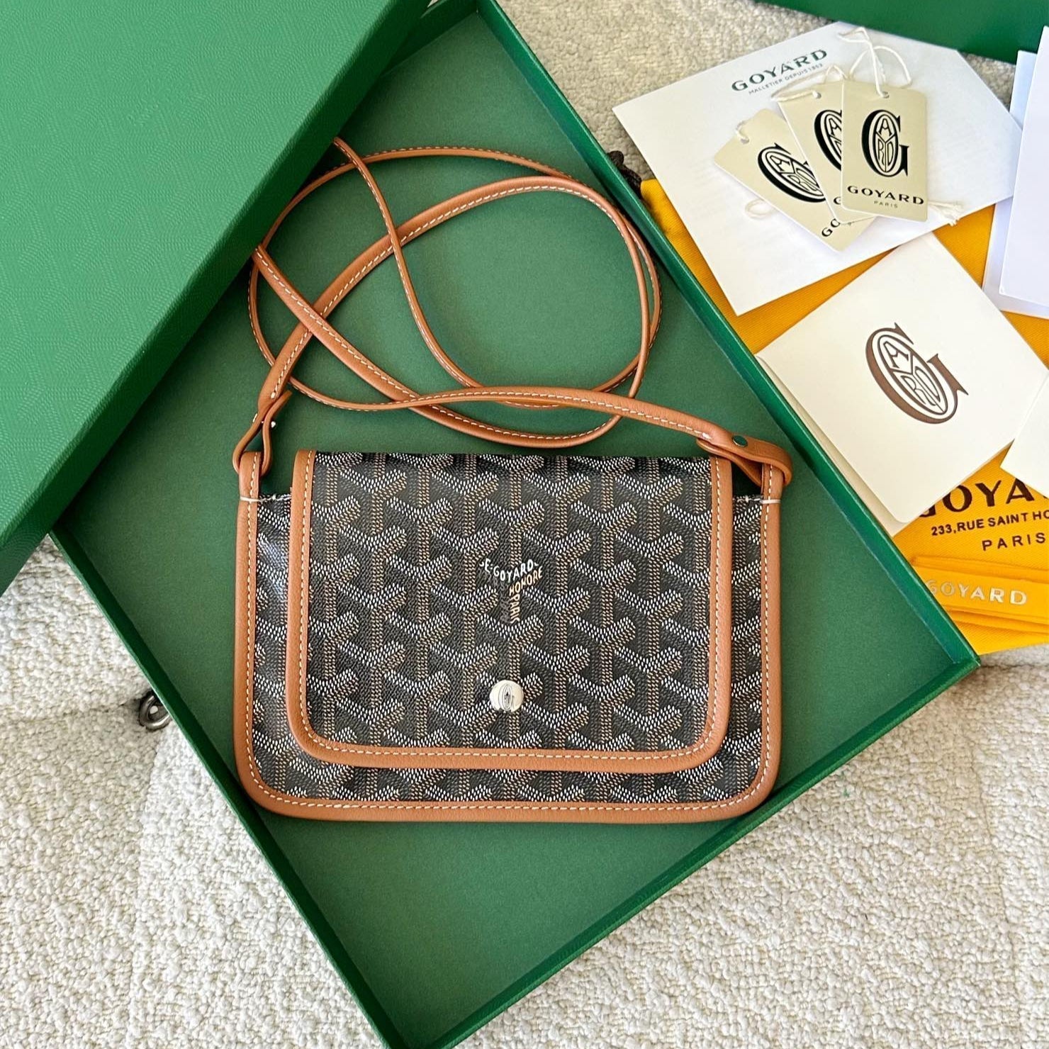 Richelieu Wallet 19 In Classic Red Goyardine Canvas