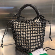 CAVALLINO 23 BAG in BLACK LAMBSKIN