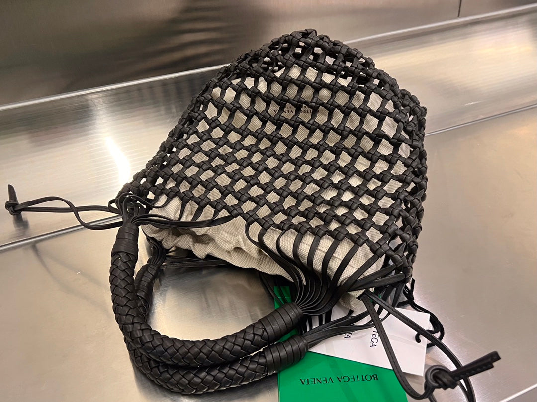 CAVALLINO 23 BAG in BLACK LAMBSKIN