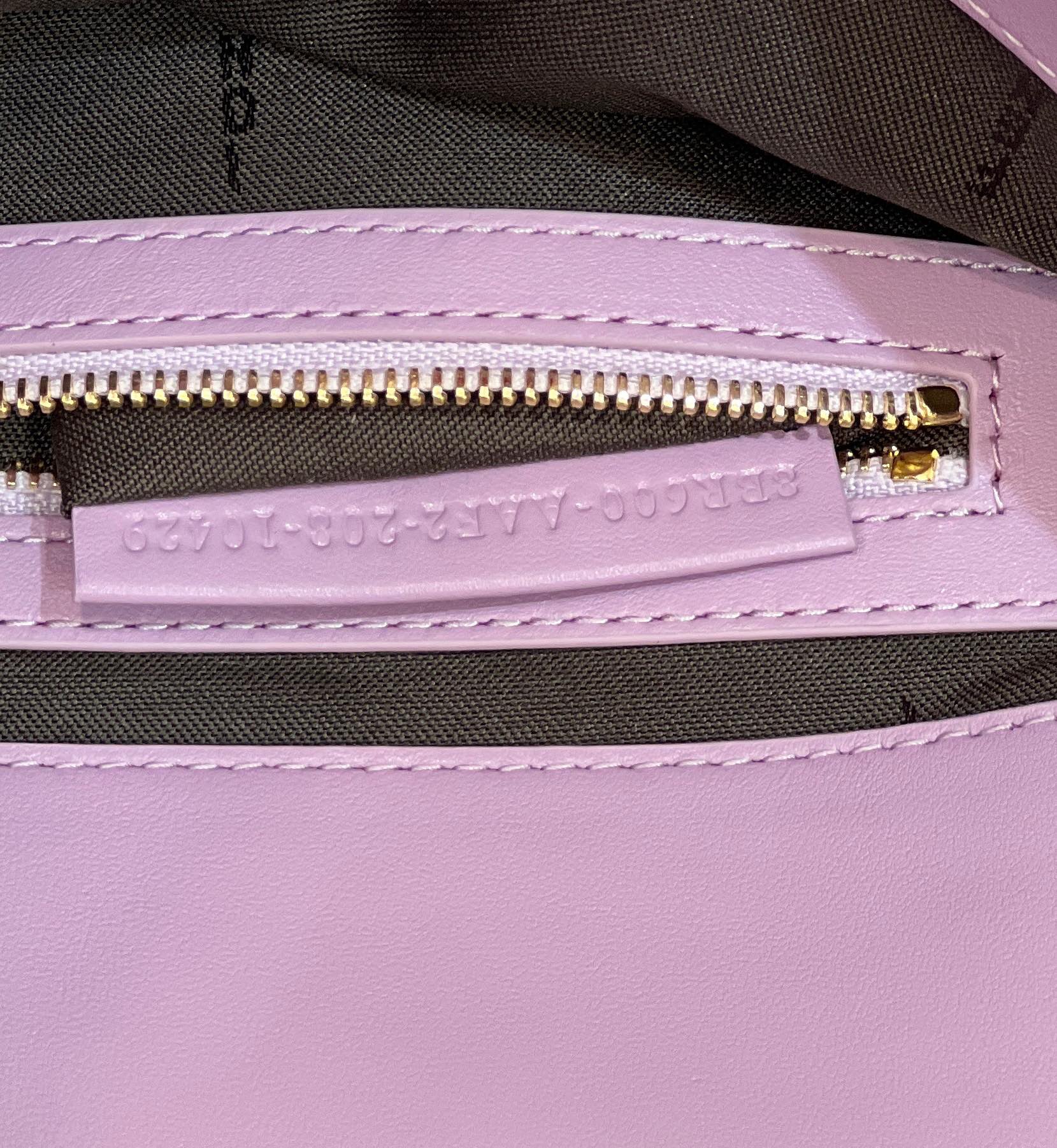 Baguette 27cm Violet Lambskin Gold Hardware