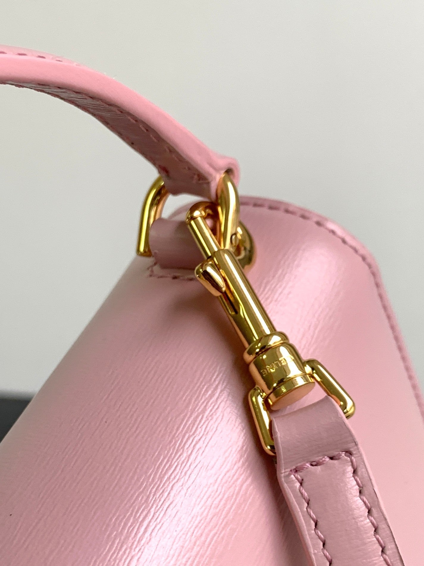TEEN CHAIN BESACE TRIOMPHE 15.5CM PINK CALFSKIN