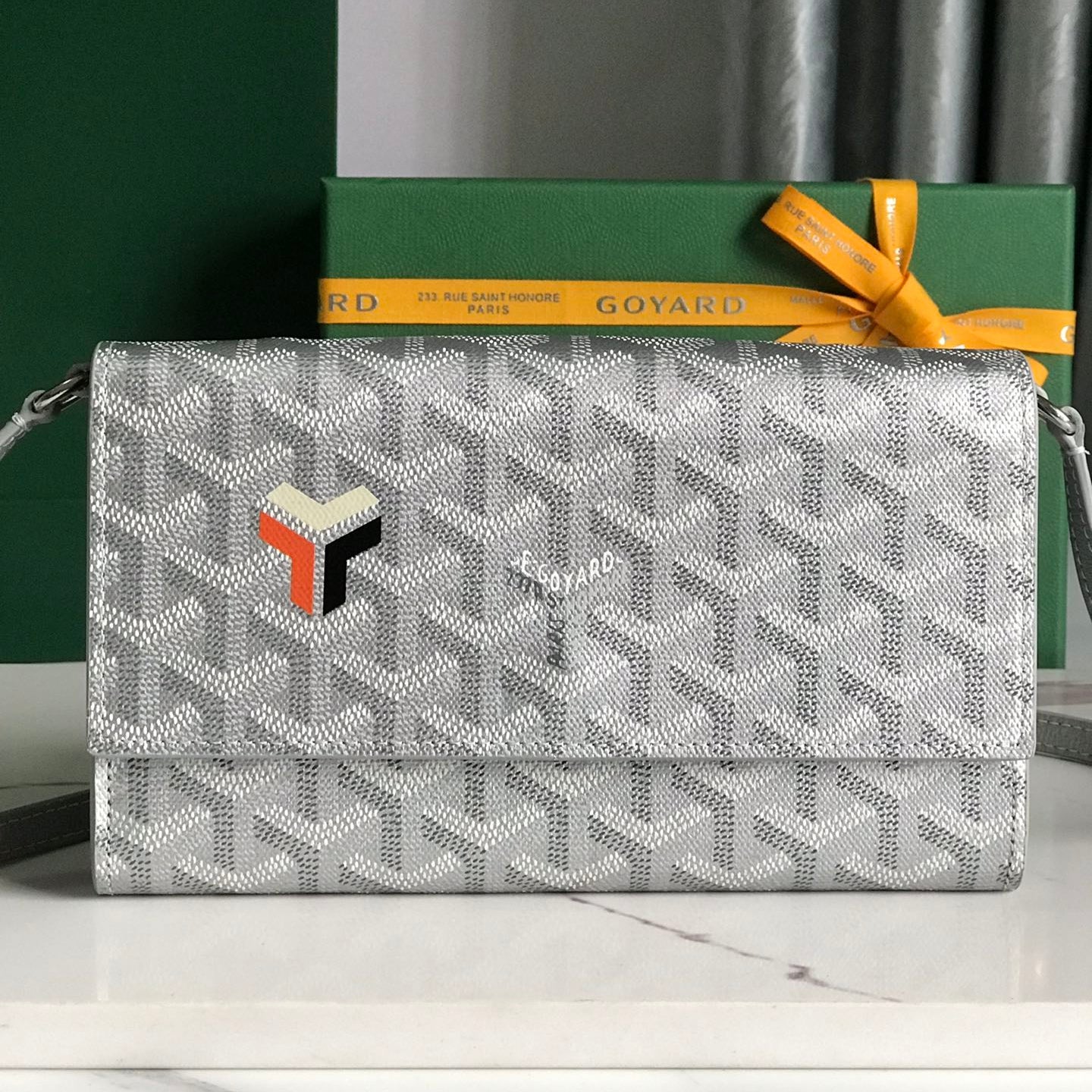 Richelieu Wallet 19 In Classic Red Goyardine Canvas