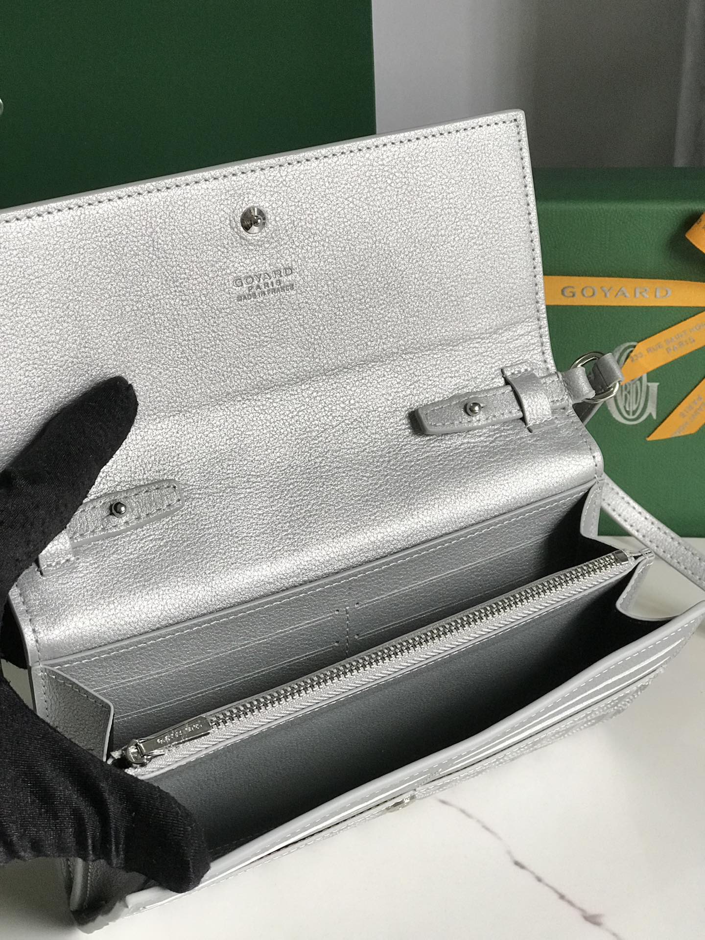 Richelieu Wallet 19 In Classic Red Goyardine Canvas