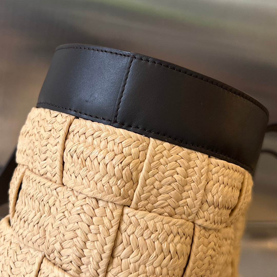 CASSETTE 44 TOTE BEIGE and BLACK VISCOSE