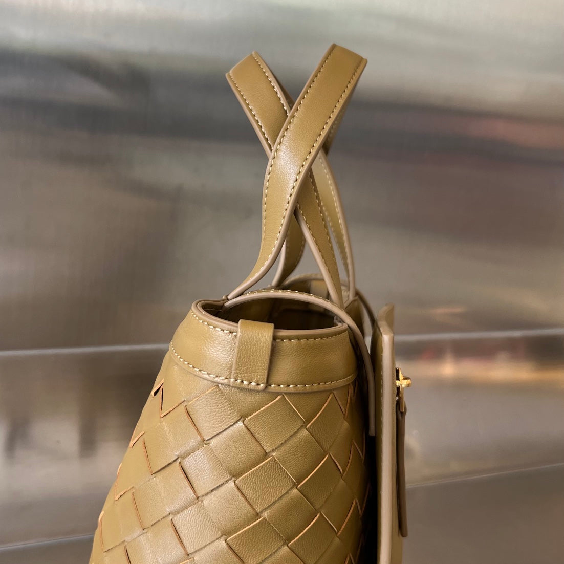 FLIP FLAP 23 BAG in CARAMEL BROWN LAMBSKIN