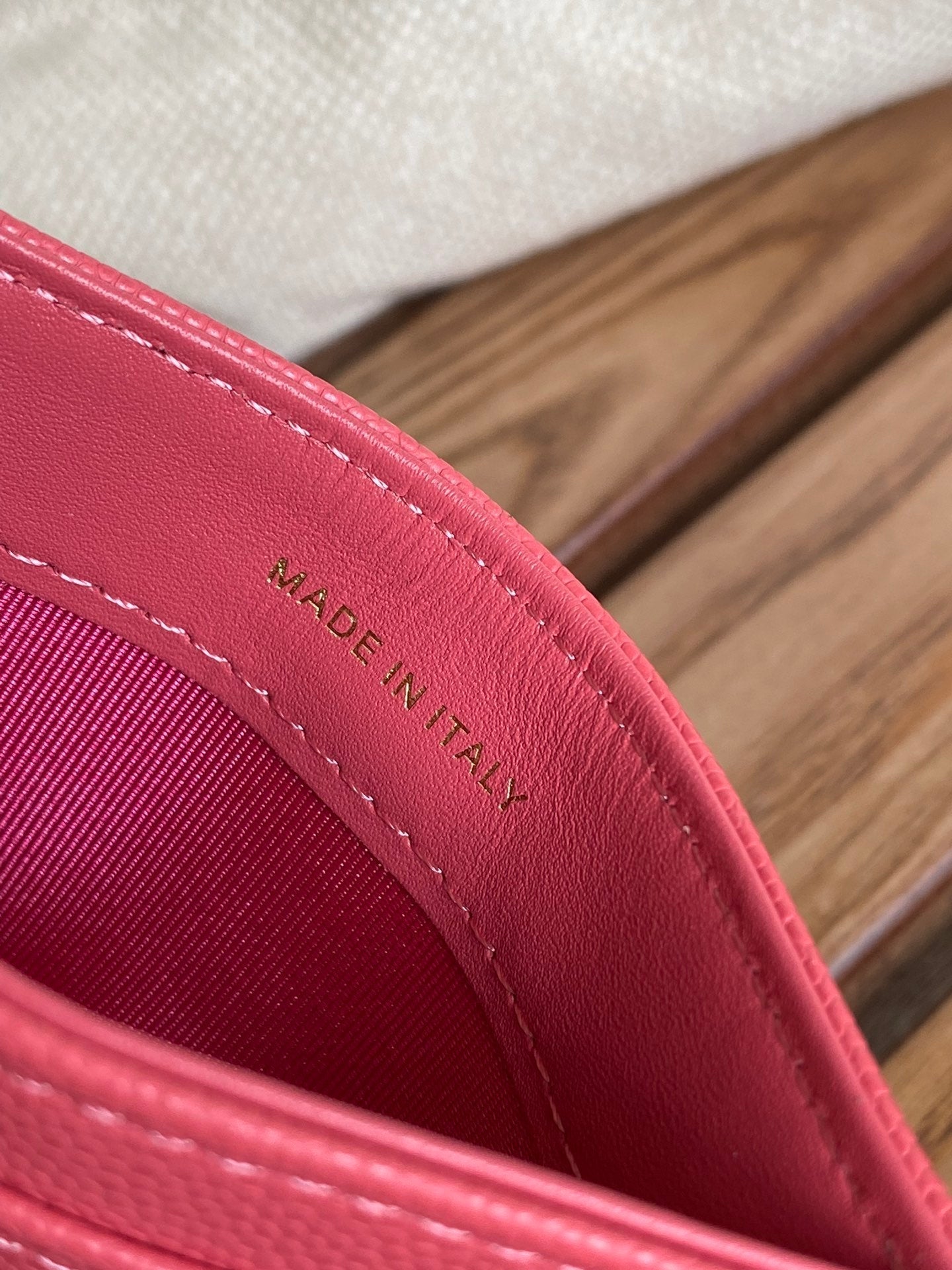 CC Large Tote 39 Light Beige Canvas Pearl Logo