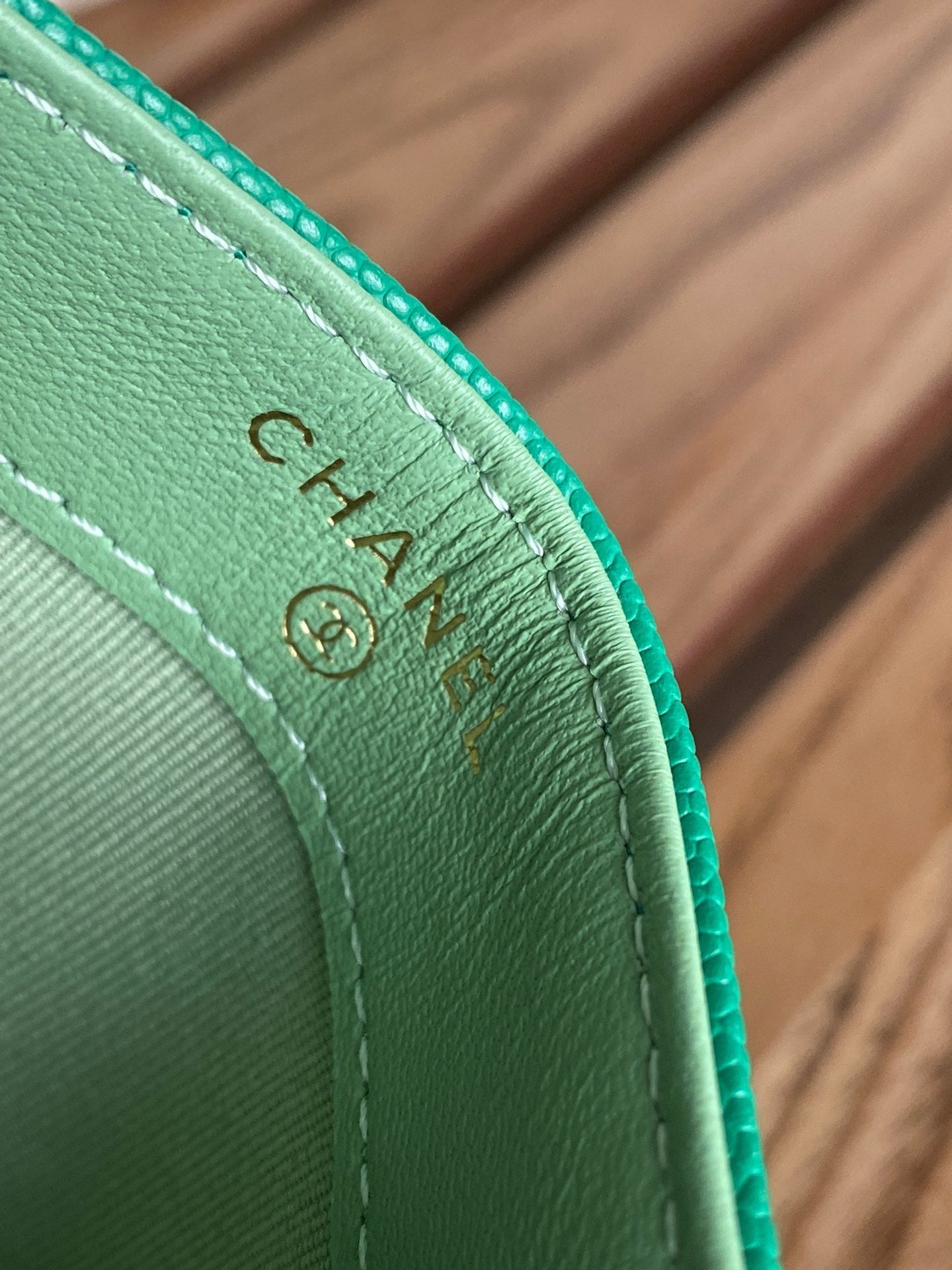 CC Large Tote 39 Light Beige Canvas Pearl Logo