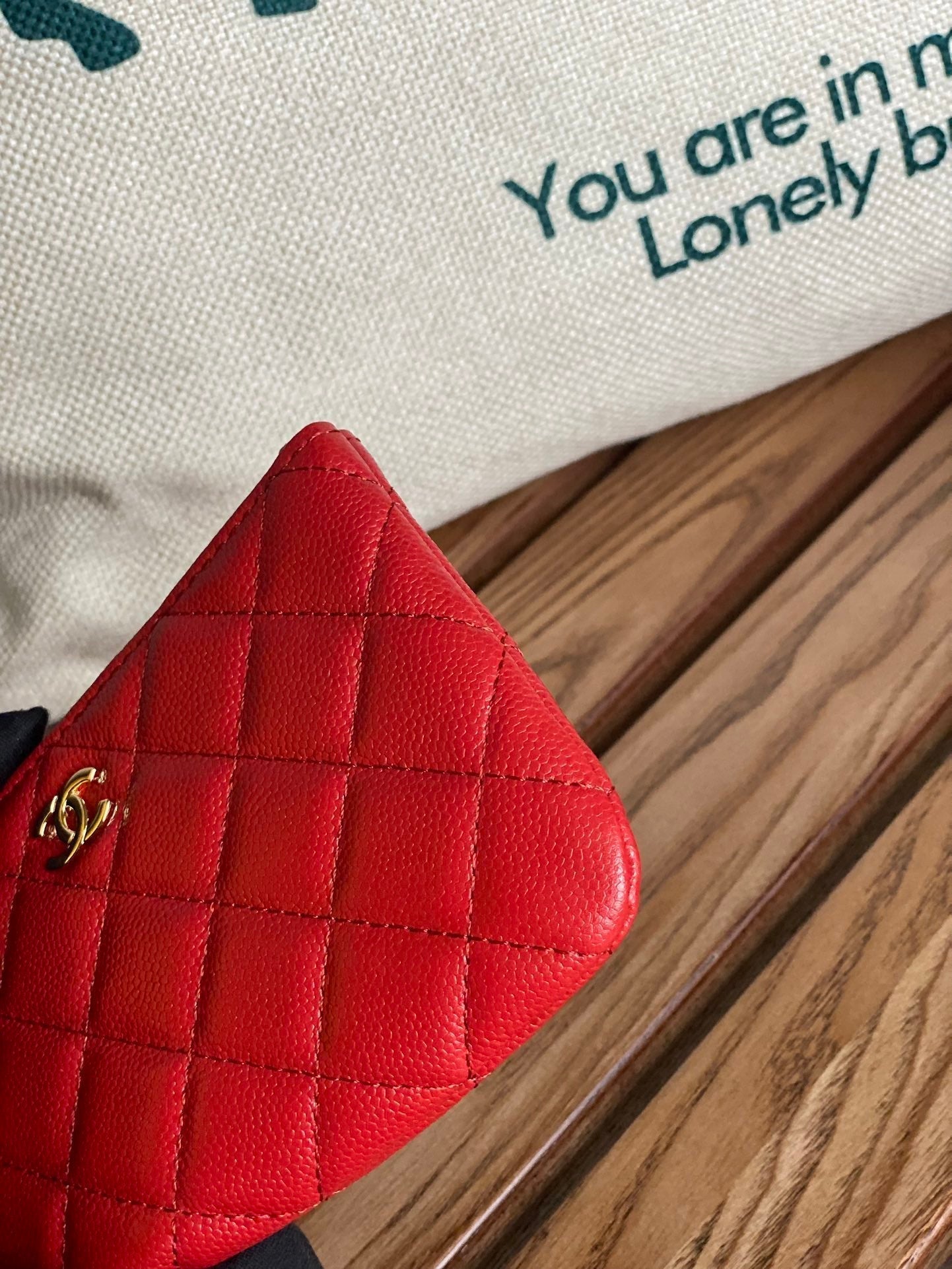 CC Large Tote 39 Light Beige Canvas Pearl Logo