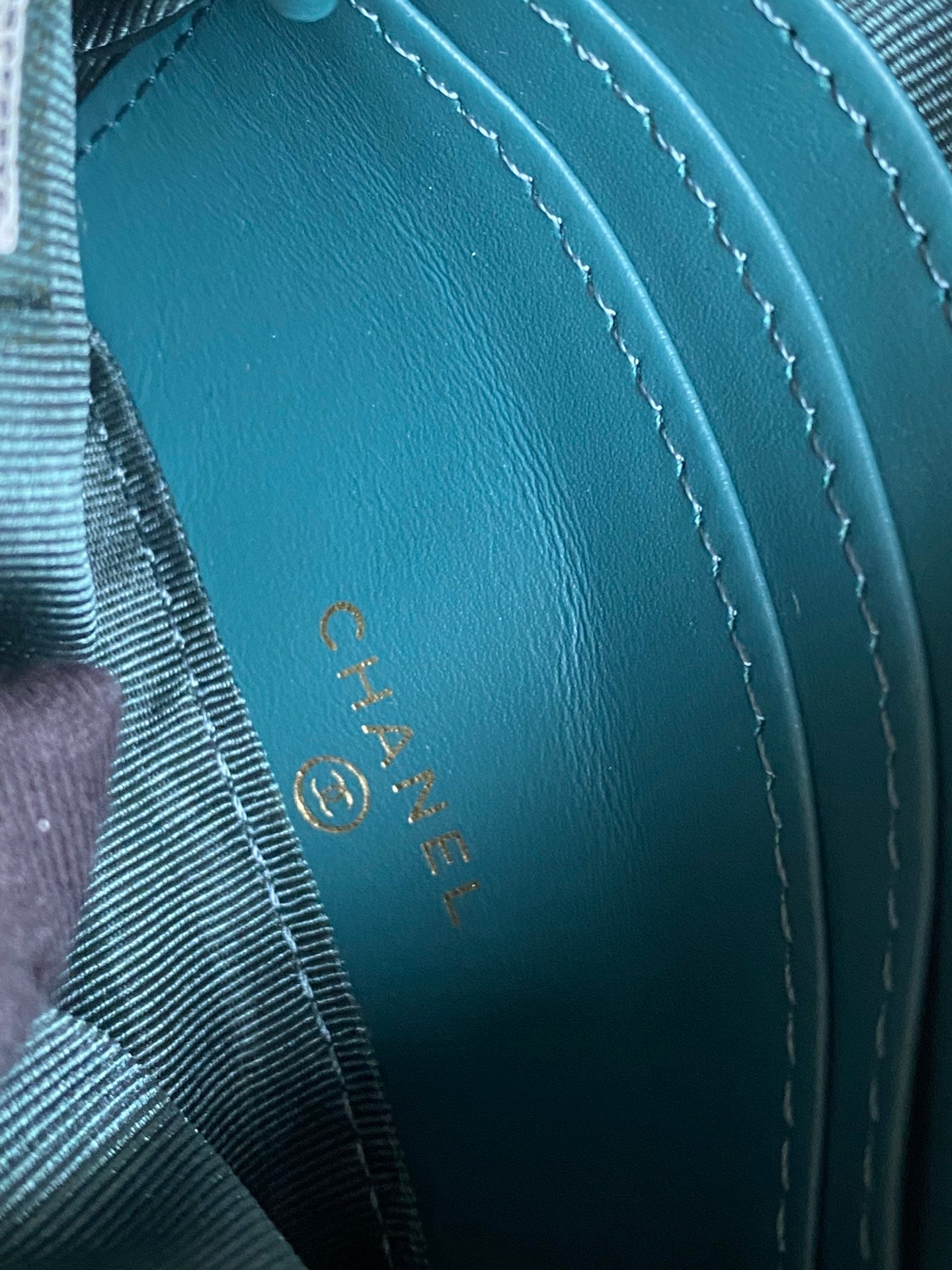 CC Large Tote 39 Light Beige Canvas Pearl Logo