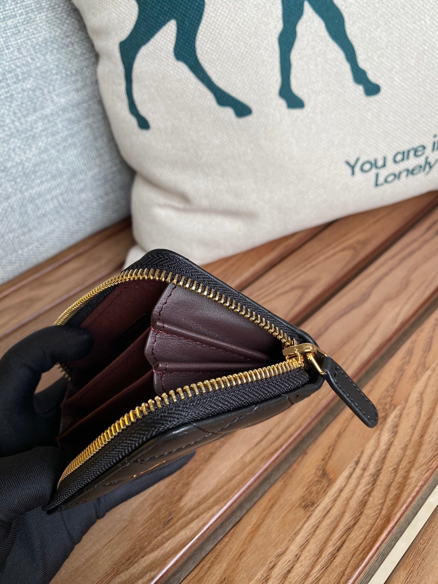 CC Large Tote 39 Light Beige Canvas Pearl Logo