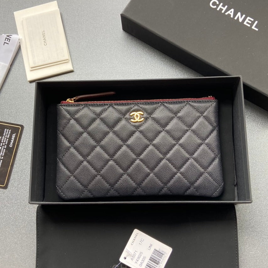 CC Large Tote 39 Light Beige Canvas Pearl Logo